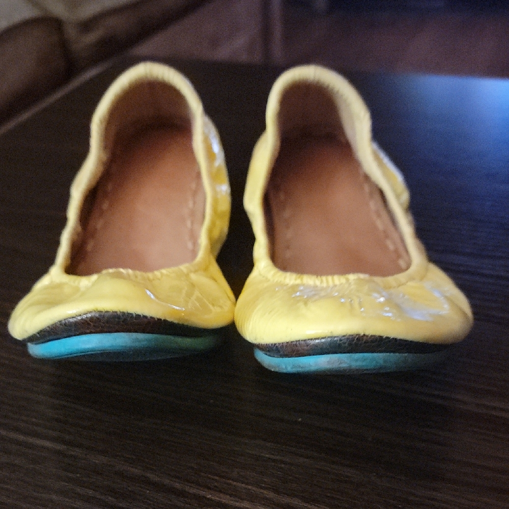 Yellow Patent Ballet Flats